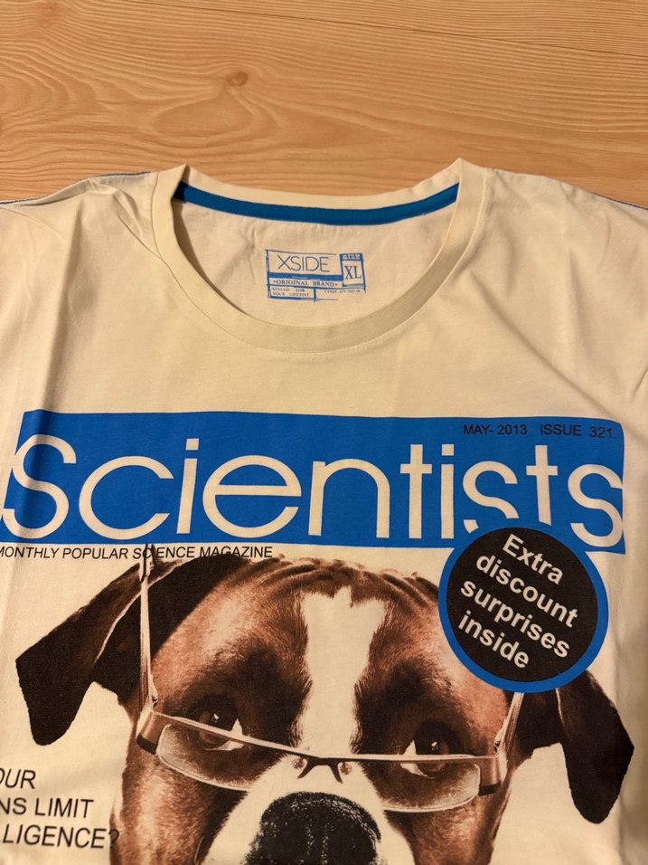 Baskılı Erkek Kısa Kollu Beyaz Tişört - Görsel 2