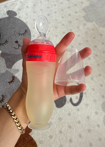 Bebedor Bebek Kaşık Biberon Renkli Kapaklı - Görsel 6