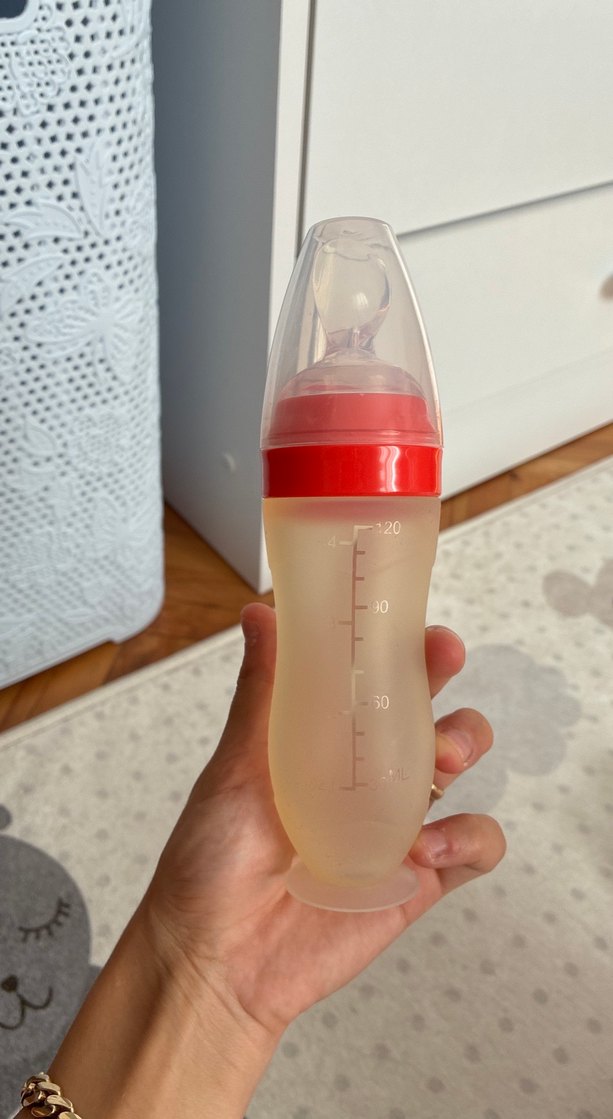 Bebedor Bebek Kaşık Biberon Renkli Kapaklı - Görsel 2