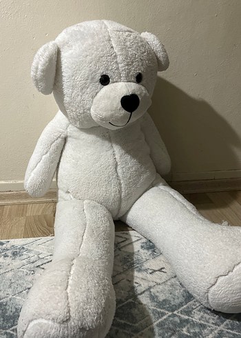 Beyaz Gri Peluş Ayı Oyuncak