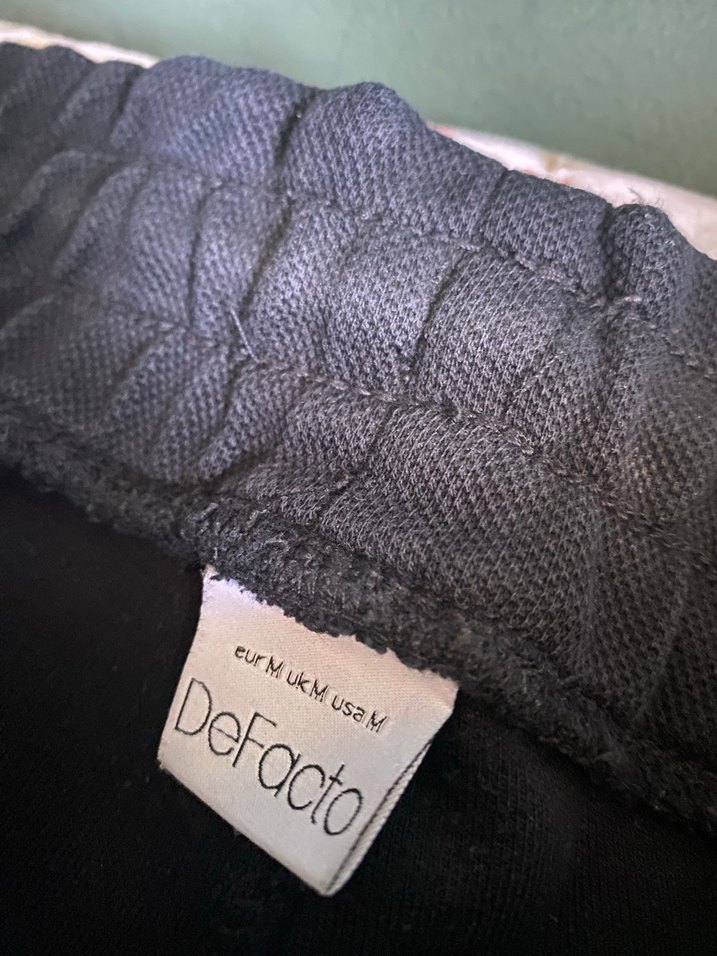 Siyah Erkek Çocuk Bol Kesim Eşofman Altı - Görsel 2