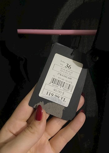 Düğmeli Siyah Gömlek, Uzun Kollu, Ofis Stili - Görsel 5