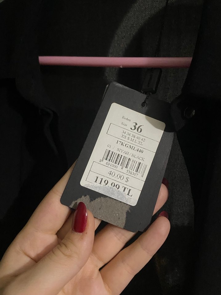 Düğmeli Siyah Gömlek, Uzun Kollu, Ofis Stili - Görsel 5