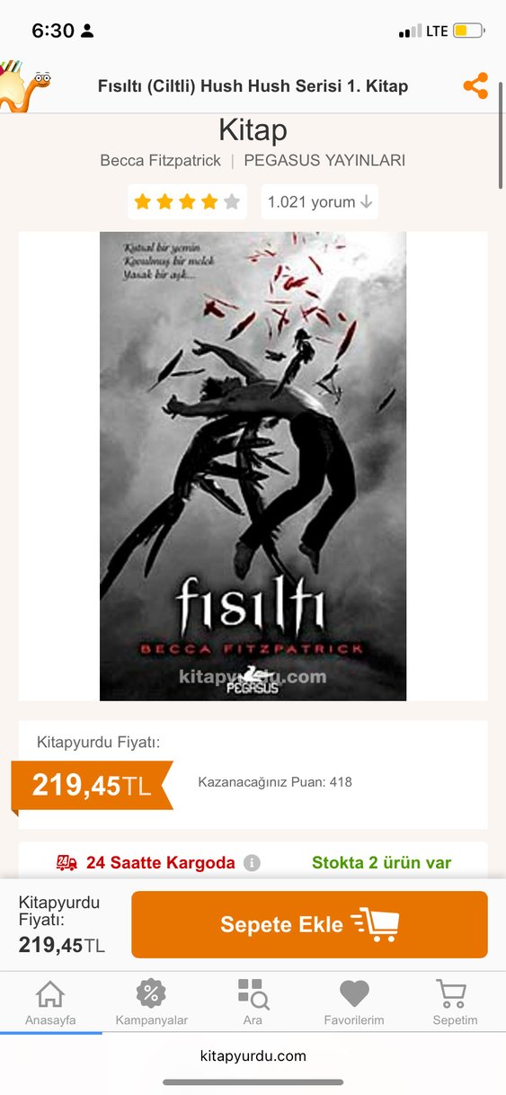 Fısıltı - Becca Fitzpatrick - Görsel 5