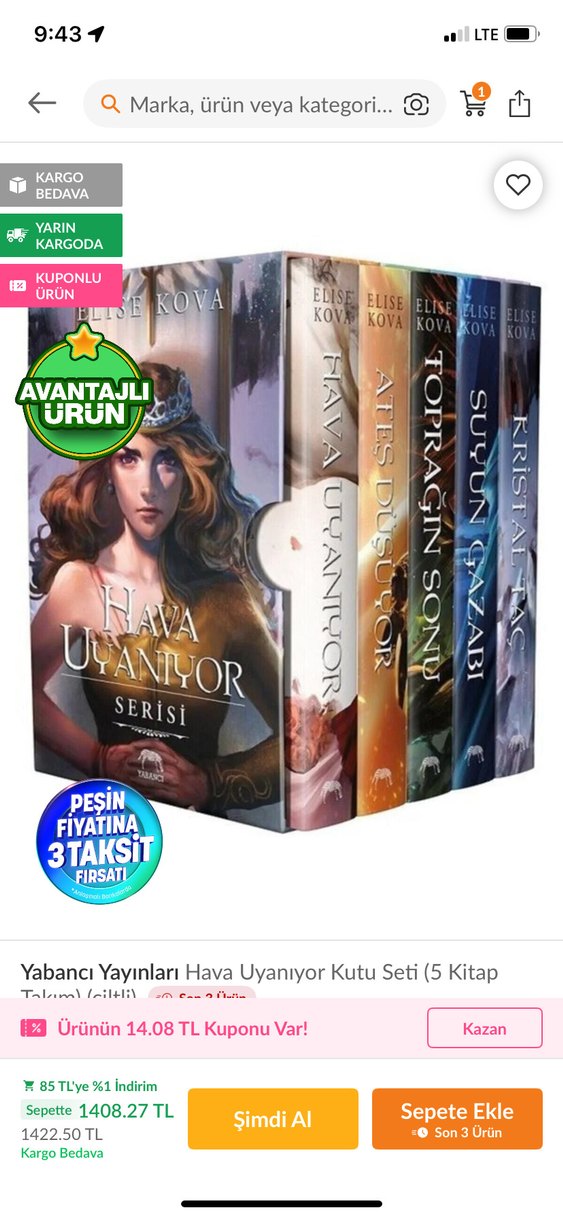 Elise Kova 5 KitaplıkJava Uyanıyor Fantastik Roman Seti - Görsel 4