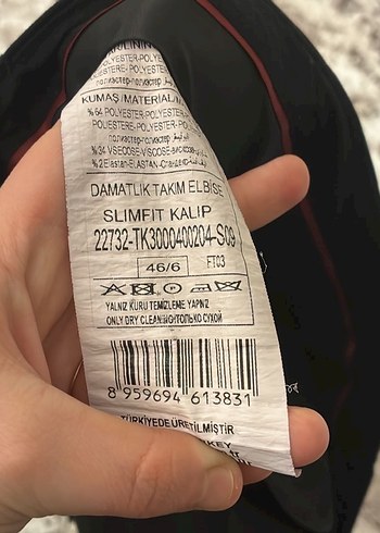 Klasik Siyah Erkek Takım Elbise Ceket DAMATLIK - Görsel 8