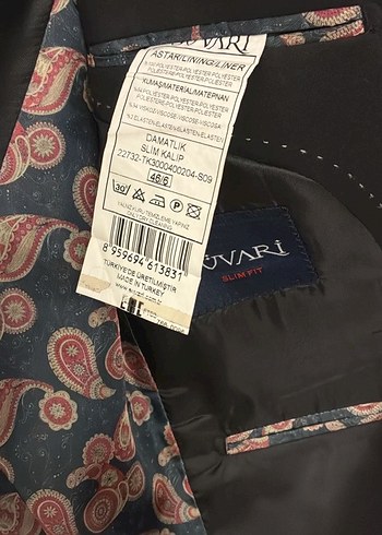 Klasik Siyah Erkek Takım Elbise Ceket DAMATLIK - Görsel 6