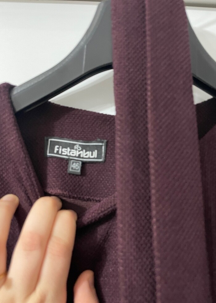 Taş detay kışlık elbise - Görsel 4