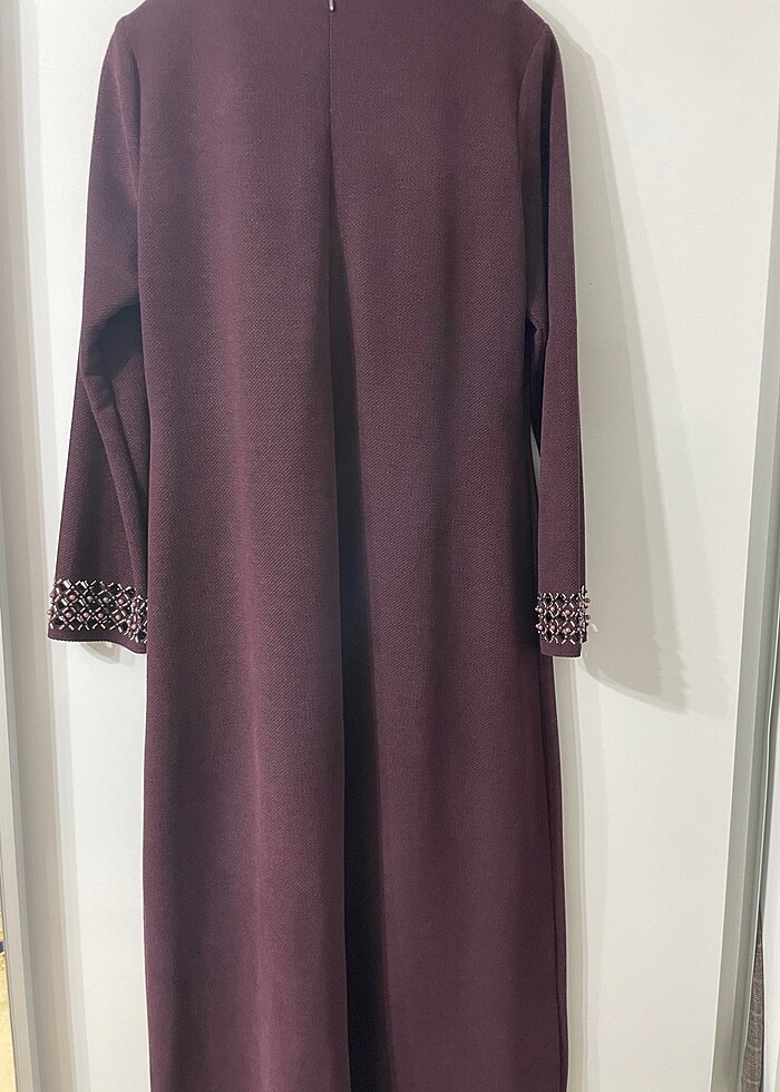 Taş detay kışlık elbise - Görsel 5