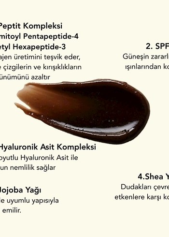 LA FAE Siyah Kahve Peptit Dudak Balmı - Görsel 4