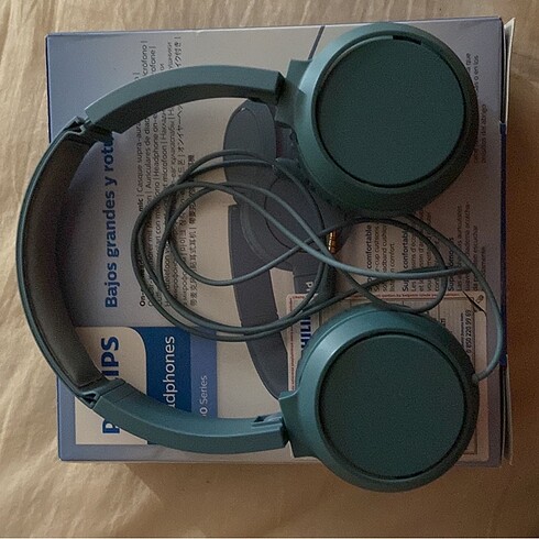 Philips mavi kablolu kulaküstü kulaklık