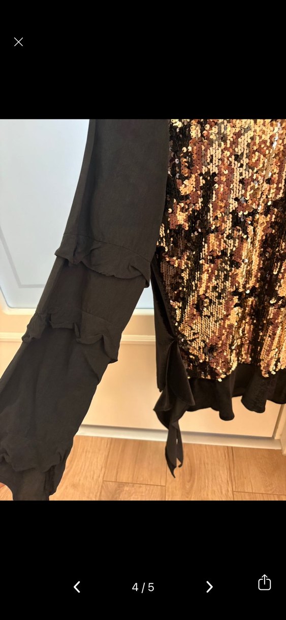 Kadın Uzun Kollu Payetli Bluz - Görsel 4