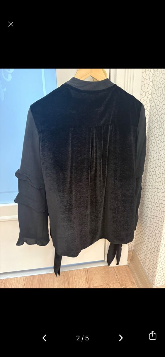 Kadın Uzun Kollu Payetli Bluz - Görsel 2