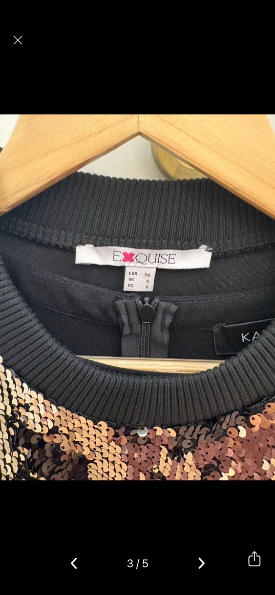 Kadın Uzun Kollu Payetli Bluz - Görsel 3