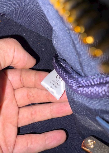 Zincir Detaylı Lacivert Deri Kadın Çanta - Görsel 5