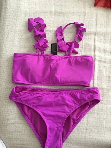 Kadın lila bikini takımı