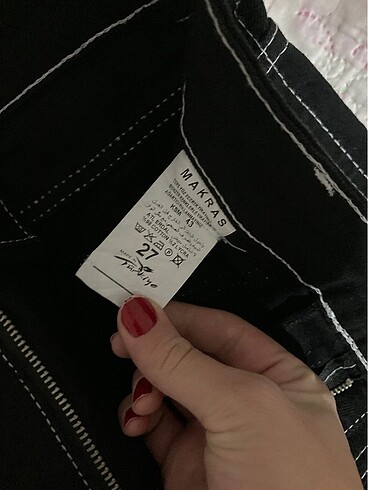 27 Beden Siyah kargo pantolon