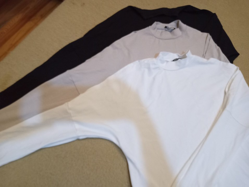 Yüksek Yakalı Pamuklu Hamile Uzun Kollu penye - Görsel 3