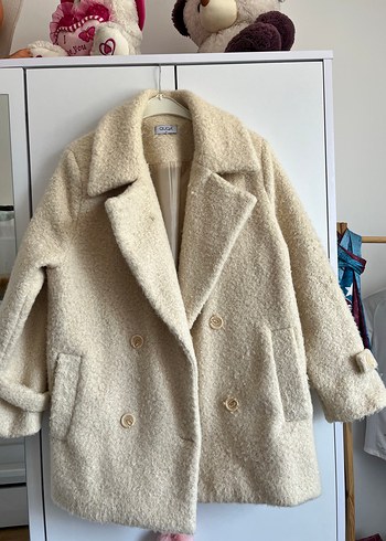 Krem Renkli Kısa Peluş Kaban