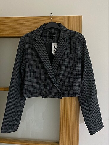 desenli kisa blazer