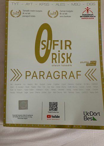 Sıfır Risk Paragraf Soru Bankası 2024