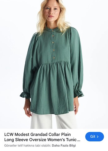 LCW Oversize Kadın Uzun Kollu Tunik
