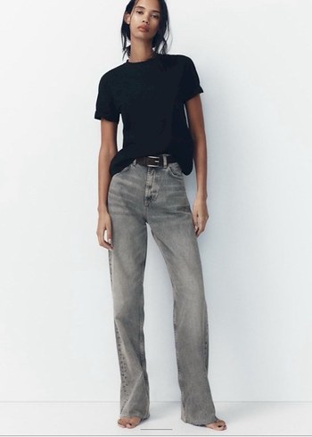 Zara yüksek bel wide jean