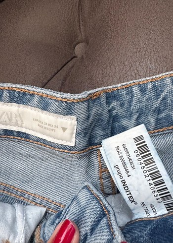 Zara wide mavi yüksek bel JEAN