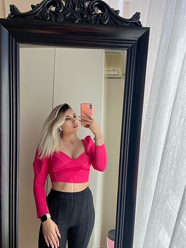 Zara pembe crop
