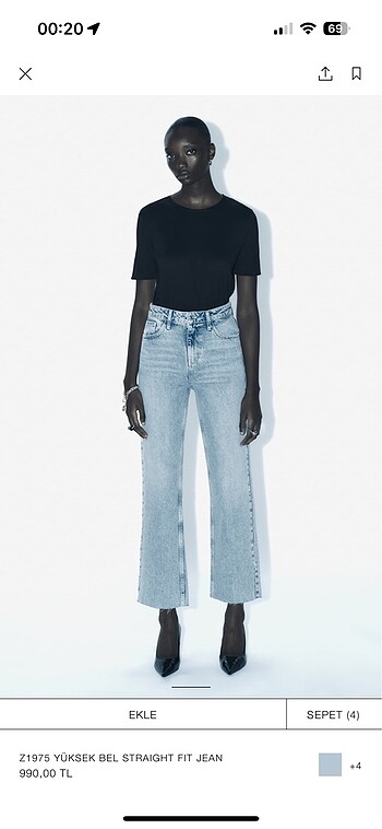 Zara Z1975 straight fıt jean