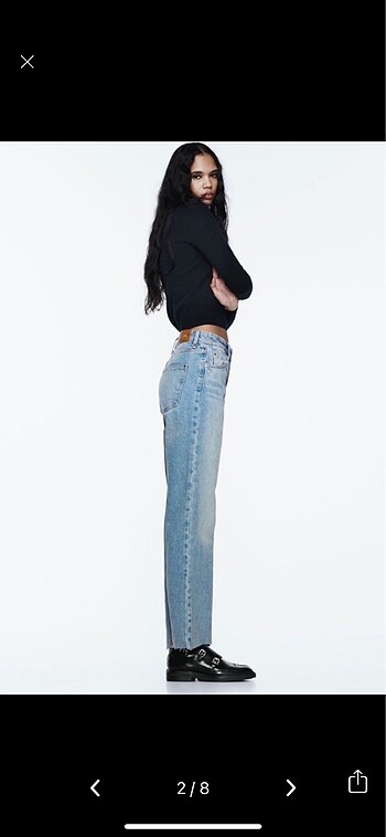 Zara Zara z1975 straight high waist jean
