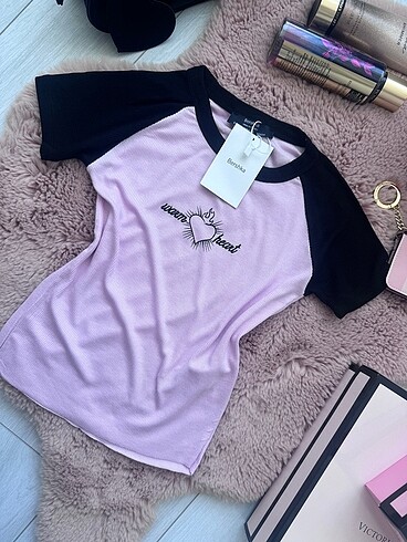 s Beden Bershka kısa kollu Tshirt