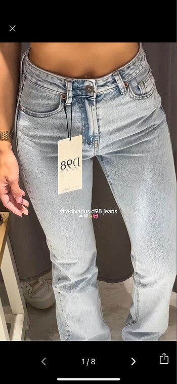 Stradivarius D98 straight fıt vintage jean