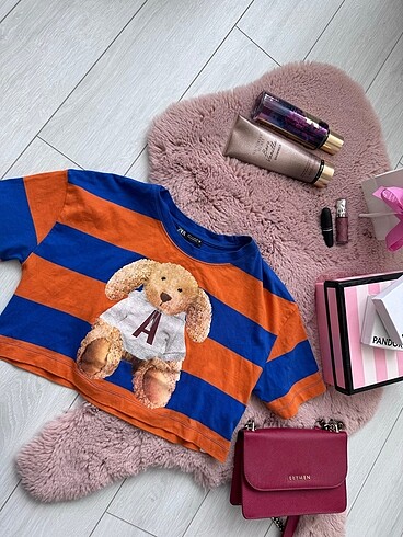 Zara teddy bear crop top