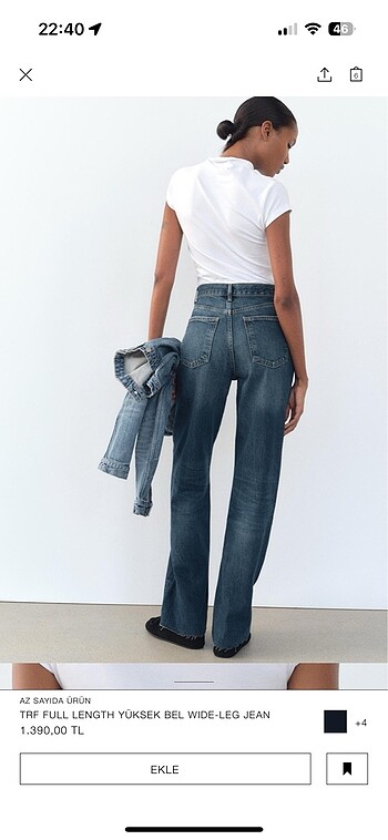ZARA YÜKSEK BEL WIDE LEG JEAN