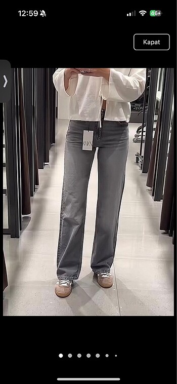 ZARA WIDE LEG JEAN