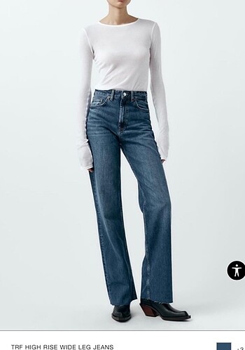 ZARA WIDE LEG JEAN
