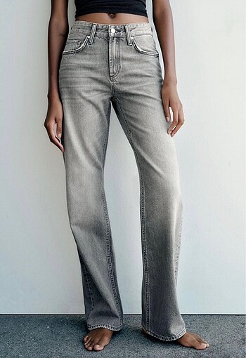 Zara Zara TRF WIDE LEG JEAN