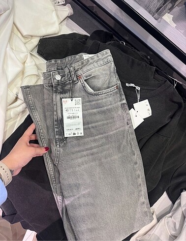 36 Beden Zara YÜKSEK BEL WIDE LEG JEAN