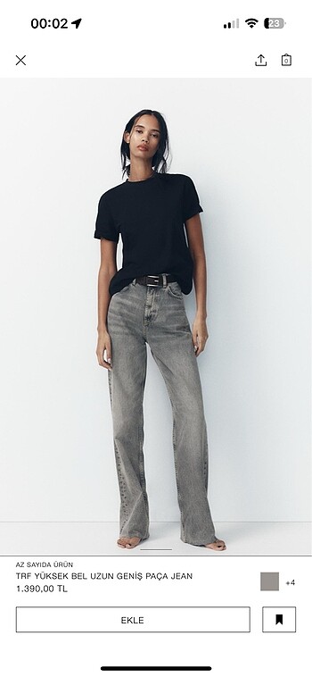 ZARA WIDE LEG JEAN
