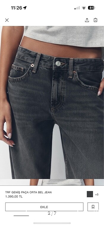 Zara WIDE LEG JEAN