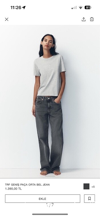 Zara WIDE LEG JEAN
