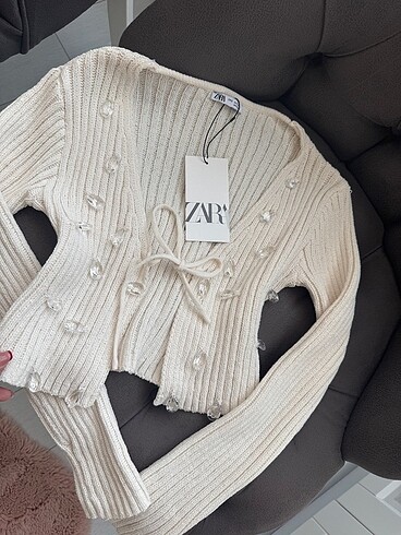 s Beden Zara taşlı hırka