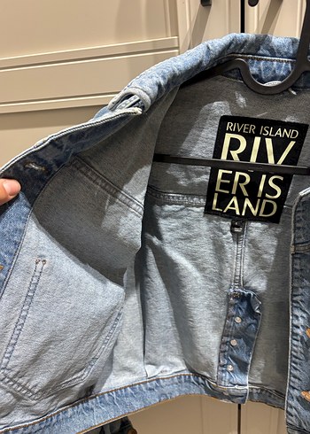 Düğmeli Mavi Denim Kadın Ceket - Görsel 2