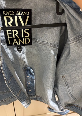 Düğmeli Mavi Denim Kadın Ceket - Görsel 3