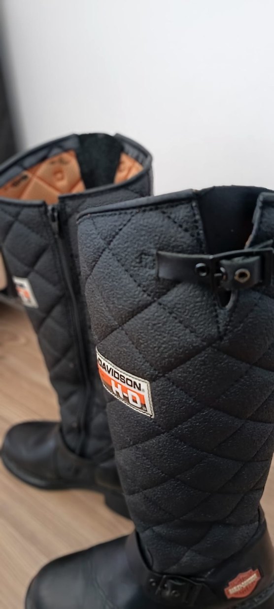 Kadın Siyah Tokalı Biker Dizüstü Çizme - Görsel 3