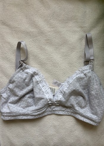 Gri Modern Klasik Dantelli Sütyen - Görsel 4