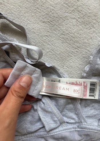 Gri Modern Klasik Dantelli Sütyen - Görsel 3