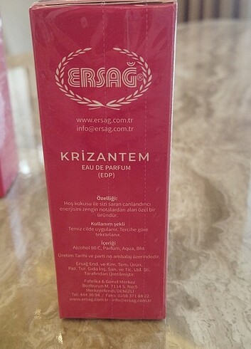 Diğer ERSAG KRIZANTEM PARFUM YENI
