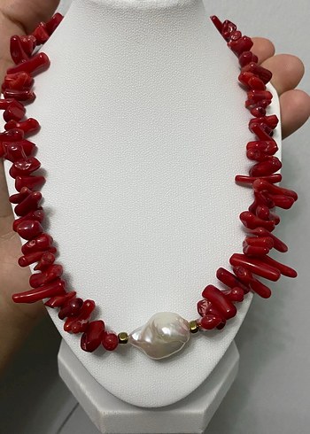 Tasarımcı Kırmızı merca Kolye